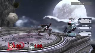 Super Smash Bros 4: Bayonetta Combo Video
