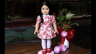 American Girl Doll - Janie & Jack Floral Toile Dress