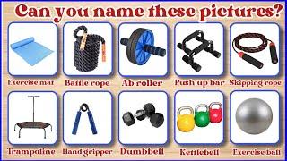 Gym Equipment Vocabulary // Guess 20 Gym Equipment in 2 Seconds ( Gym Equipment Quiz)