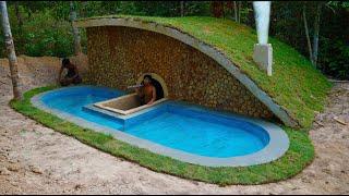 Build An Underground House   With Design Fish Pond