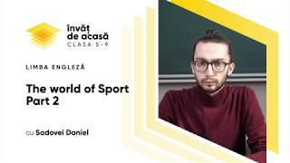 5й класс; Англиский язык; "The world of Sport"