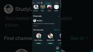 How to create WhatsApp Channel #whatsapp #techtopics #shorts