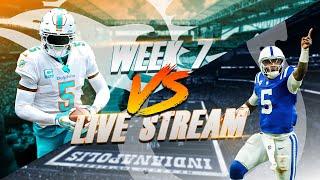 Miami Dolphins Vs Indianapolis Colts Week 7 Live Stream Reaction!