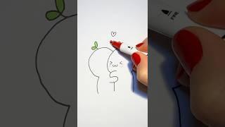 How to draw a cute couple ️️ Step by step drawing for kids