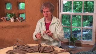 Knitting with Rope at The Cob Studio with Cara Graver