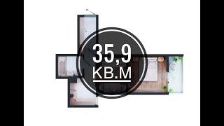 СОЧИ | ЖК Атлантис | ФЗ - 214 | Квартира 35,9 кв.м