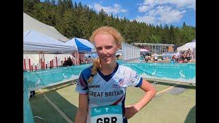 Interview Cecilie Andersen World Orienteering Champs (WOC) Women's Relay 2023 || On The Red Line