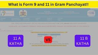 What is Form 9, 11A and 11B | e swathu | In Karnataka | DJA-2BIC | in English