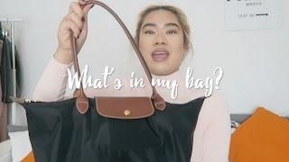 What's In My School Bag | Longchamp Le Pliage Large