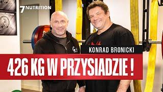 Zrobił przysiad z 426 kg! Najlepszy wynik w Polsce? Konrad Bronicki i prof. Michał Wilk