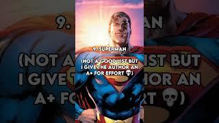 Top 16 most powerful characters in dc according to google. #dc #marvel #shorts #comics