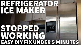 Ice Maker Not Making Ice - Ice Maker Stopped Making Ice Easy Fix on Any Brand Refrigerator