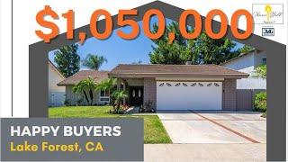 Sharon Bell Realtors Helps Another Happy Buyer in Lake Forest CA