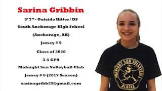 Sarina Gribbin - 2018 Volleyball Recruiting Video