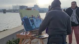 150 ans après Monet, ils peignent leur Impression, soleil levant