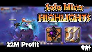 Albion Online - 6.3 Prowling Staff｜24M PROFIT | Solo Mists | PVP Highlights #24