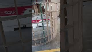 @ space hub assembly of wood @ DXB@ meeting area glasses paneling #