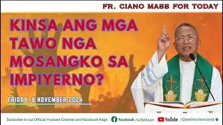 "Kinsa ang mga tawo nga mosangko sa impiyerno?" - 11/8/2024 Misa ni Fr. Ciano Ubod sa SVFP.