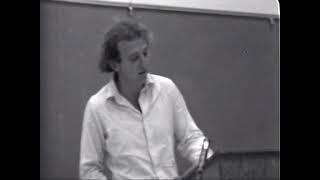 Lewis MacAdams, 1973, reading his poems at San Francisco State —The Poetry Center