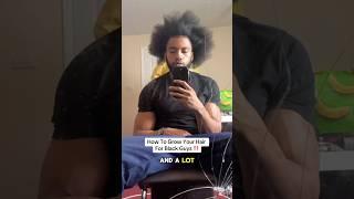 How To Grow Your Hair For Black Guys ‼️