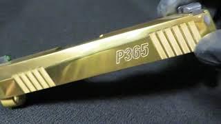 Sig P365 Mirror Polished Gold TiN, Ryan Burick, Mirror Gold