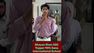 Shayan khan Shieb Khan Great Achievement in CBSE SSC 90% Sana International School Nanded