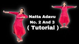 Natta Adavu No.2and3(TUTORIAL){Bharatanatyam Pathshala with}[Nagina Arora] #bharatanatyam #tutorial