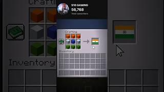 India flag crafting #34 #shorts #shortvideo #minecraft #viralvideo #kankana