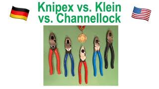 American vs. German tools: Knipex vs. Klein, vs. Channellock: which lineman's pliers are better?