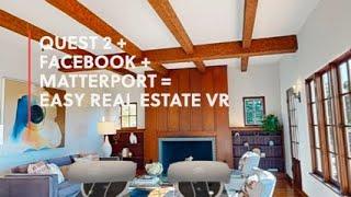 Easy Real Estate VR with Matterport + Facebook