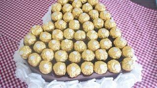 DIY Ferrero Rocher Herz zum verschenken / Rochertorte / Bastelanleitung