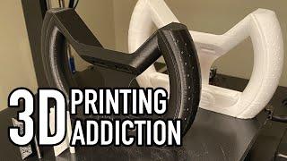 3D Printing  - How we MADE IT.  A 3D Printed Steering Wheel Time Lapse -  Overture PLA