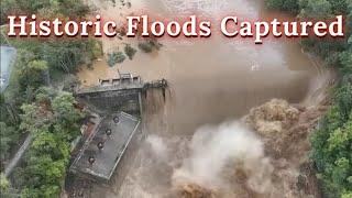 East TN Historic Flooding Captured (plus Bridge Collapse and Dam Crested) / Storm Helene