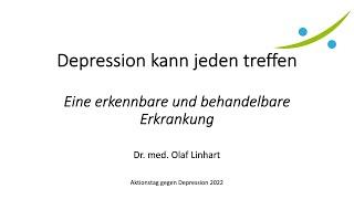 Depression kann jeden treffen - Eine erkennbare und behandelbare Erkrankung