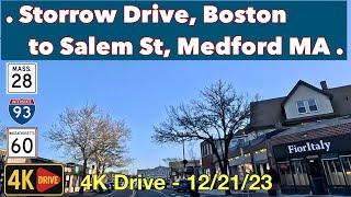 Storrow Drive, Boston to Salem Street, Medford Massachusetts.