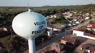 The Small Town of Piketon, Ohio from the Sky