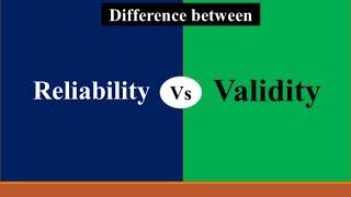 Difference between Reliability & Validity in Research || Validity vs Reliability ||