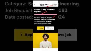 Black Rock is hiring for Quality Assurance Analyst Latest Job Updates Telugu Job Updates Daily jobs