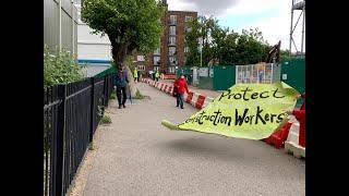 Residents blockade Hackney council construction project