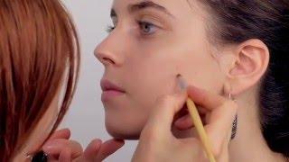 Elegant evening makeup with natural cosmetics