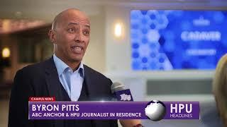 HPU News | ABC Anchor Byron Pitts Mentors Students