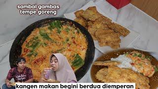 kangen makan begini ⁉️ sambal gamas tempe goreng