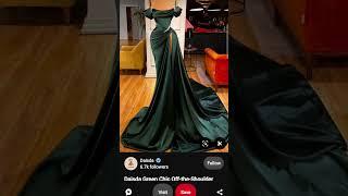 Emerald Green prom dress on pinterest would you wear this to prom like if yes #pinterest #promgoals