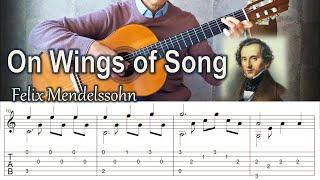 On Wings of Song - Fingerstyle Guitar | TAB