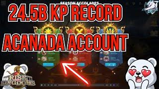 24.5B KP Record Breaker Acanada Account Review in Rise of Kingdoms