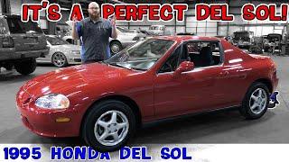 A true time capsule! Rare to see a '95 Honda Del Sol in such perfect condition. CAR WIZARD is in awe