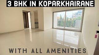 3BHK Koparkhairane | open view1.90 cr | ️ 9619227846. All amenities in society.