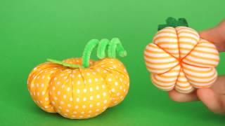 Тыква из ткани и фетра. Тыква своими руками. Делаем тыкву. DIY Pumpkin on Halloween