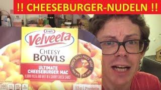 NUDELN mit CHEESEBURGER-GESCHMACK - Cheesy Bowls mit Cheeseburger Mac von Kraft Velveeta im Test!