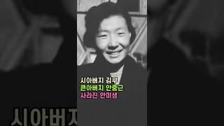 시아버지 김구, 큰아버지 안중근, 사라진 안미생
